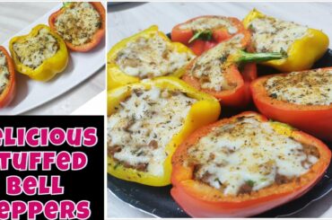 Stuffed peppers |easy & healthy appetizer| stuffed capsicum| bharwan shimla mirch recipe|sure kitchn