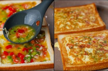 EASY & QUICK BREAKFAST RECIPE | EGG & BREAD SNACKS | DELICIOUS BREAKFAST RECIPE | N'Oven