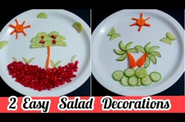 2 Easy And Healthy Salad Decoration Ideas Step By Step Neelam Ki Recipes