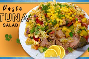 The Best, Moist & juicy, Healthy Tuna Pasta Salad-Asian Style Salad-Quick n Easy Pasta Salad Recipe
