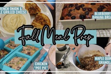 EASY FALL MEAL PREP WITH ME // Healthy Fall Recipes You Can Prep In Advance + Cook With Me Part 2