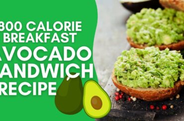 Avocado Sandwich Recipe - 800 Calorie Breakfast by DIetsMealPlan