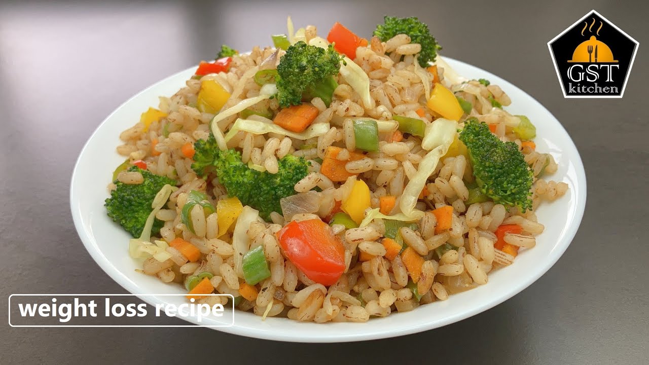 Weight Loss Recipe | Healthy Veggie Fried Rice | Brown Rice Fried Rice | Parboiled Rice Recipe Weight Loss Recipe | Healthy Veggie Fried Rice | Brown Rice Fried Rice | Parboiled Rice Recipe