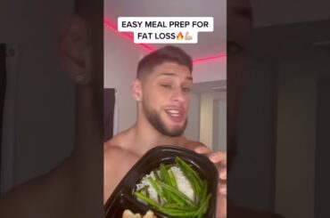 EASY MEAL PREP FOR FAT LOSS!!! #shorts
