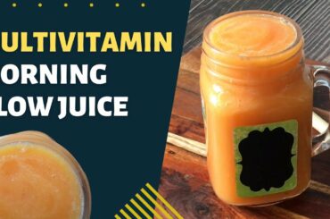 MultiVitamin Morning Glow Juice Recipe | Breakfast | Carrot Orange & Apple Detox Drink | Weight loss
