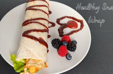 Make a delicious quick healthy wrap snack