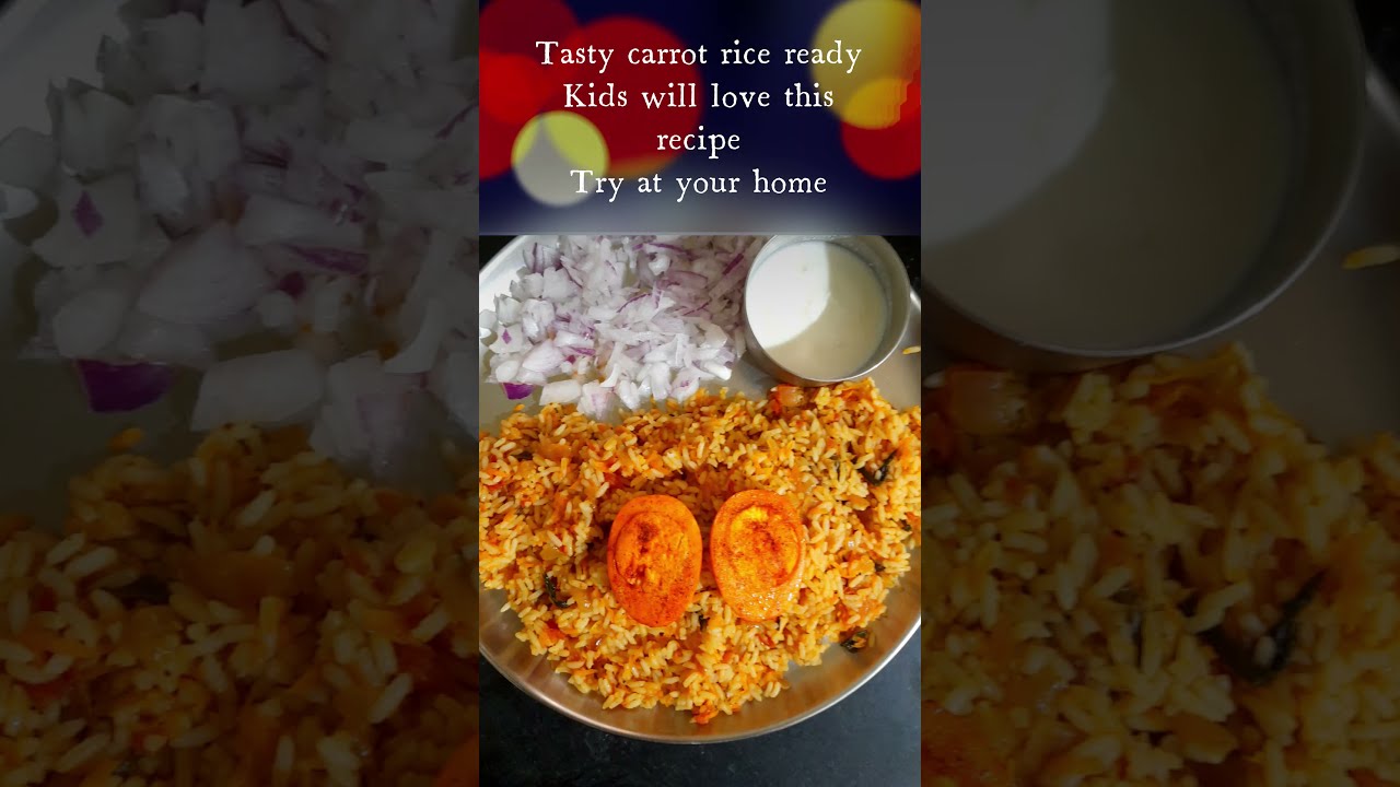 Healthy And Tasty Carrot Rice | Quick Lunch Box Bachelor Recipe #shorts #carrotrecipes #viralshorts Healthy And Tasty Carrot Rice | Quick Lunch Box Bachelor Recipe #shorts #carrotrecipes #viralshorts