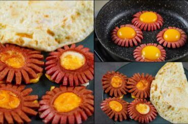 EGG SAUSAGE BREAKFAST RECIPE | EASY & DELICIOUS HEALTHY BREAKFAST RECIPE | NEW BREAKFAST RECIPE