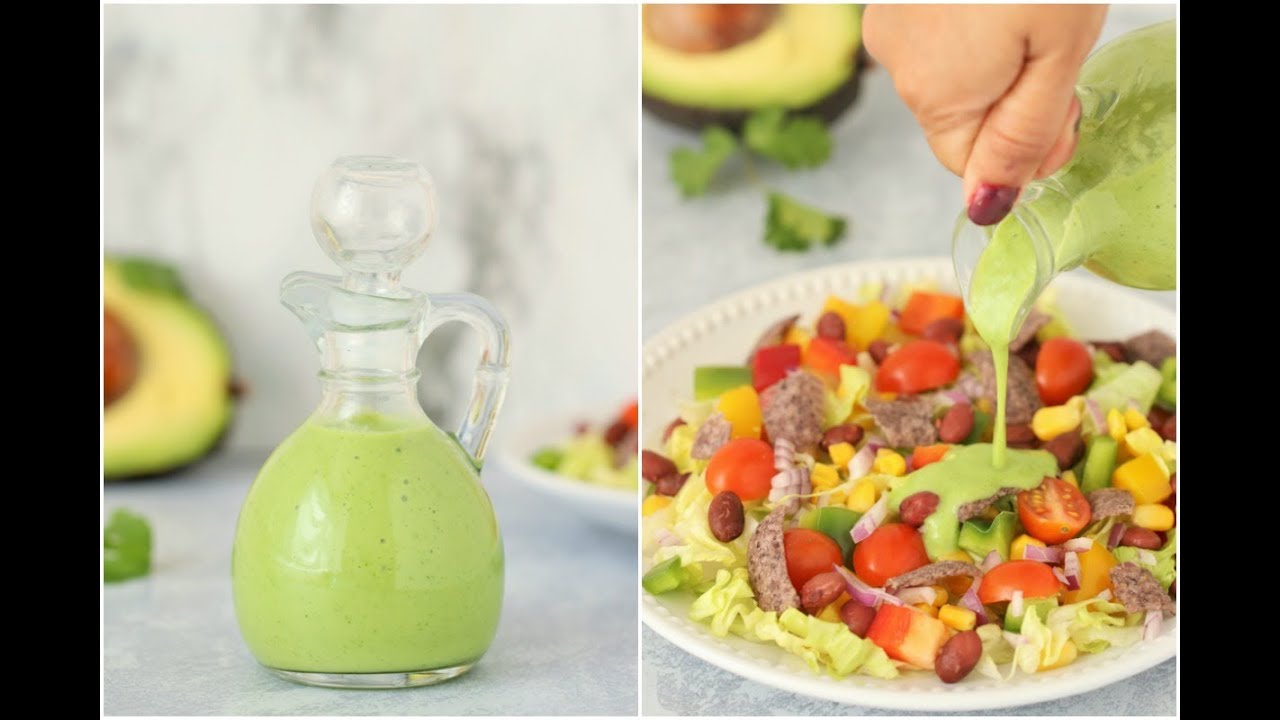 Avocado dressing ? Healthy salad dressing recipe | Creamy avocado sauce / Dip / Salad Dressing Avocado dressing ? Healthy salad dressing recipe | Creamy avocado sauce / Dip / Salad Dressing