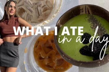 WHAT I EAT IN A DAY: 3 healthy meal ideas + at home press freeze recipe