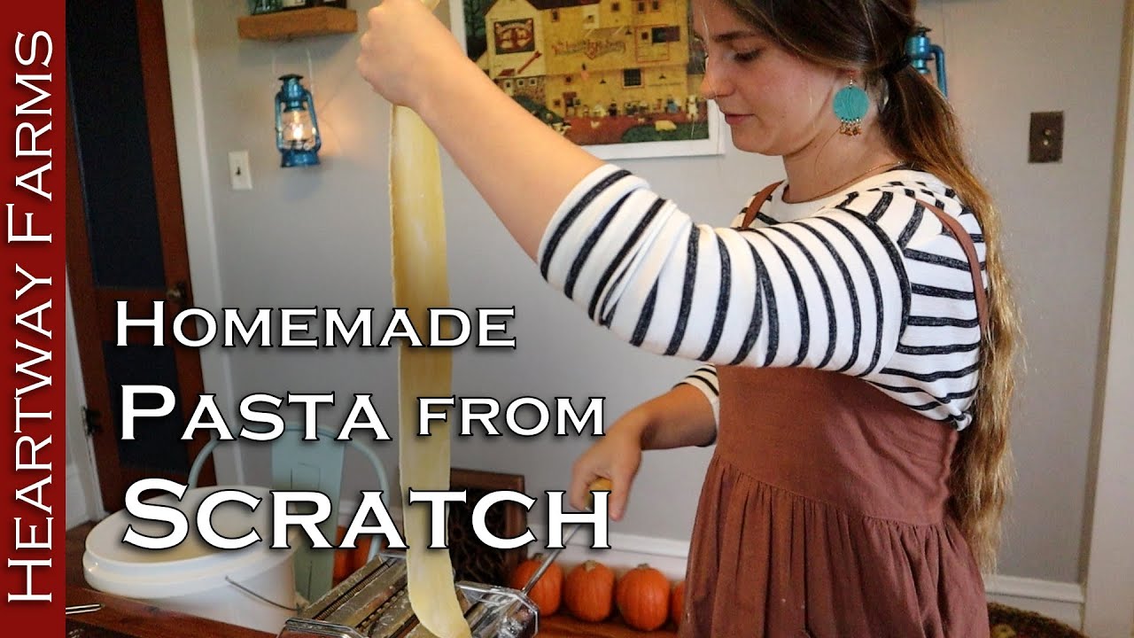 Homemade Pasta from Scratch | Stockpile Dinner | Food Shortage | Healthy Meals | Heartway Farms Homemade Pasta from Scratch | Stockpile Dinner | Food Shortage | Healthy Meals | Heartway Farms