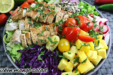 chicken mango salad | Mango chicken salad | Healthy salad recipe | salad recipe