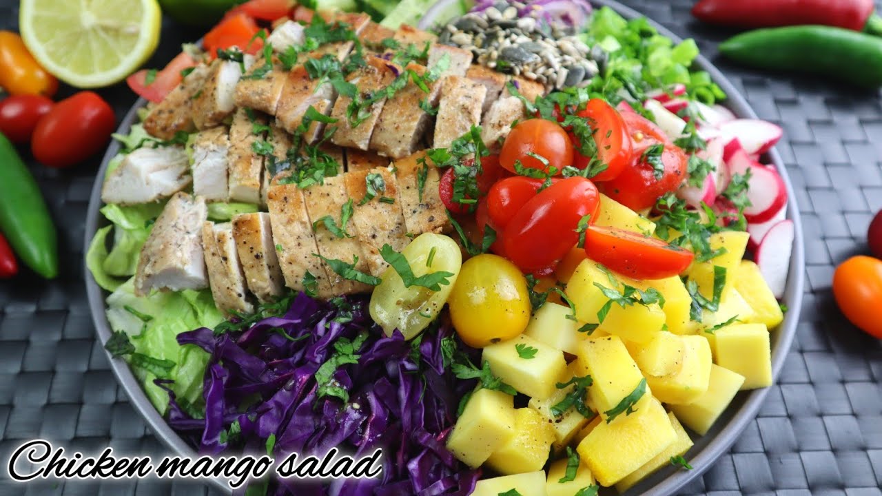 chicken mango salad | Mango chicken salad | Healthy salad recipe | salad recipe chicken mango salad | Mango chicken salad | Healthy salad recipe | salad recipe