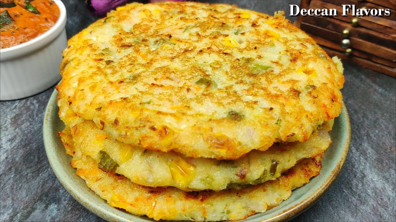 Healthy Suji Vegetable Pancake Recipe | Instant Breakfast Recipes | Easy Breakfast | Deccan Flavors Healthy Suji Vegetable Pancake Recipe | Instant Breakfast Recipes | Easy Breakfast | Deccan Flavors