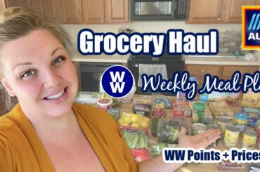 WW ALDI Grocery Haul and Weekly Meal Plan | Healthy Affordable Grocery Haul for Weight Loss