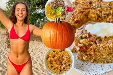 Eating ONLY Pumpkins for 24 hours | easy & healthy Halloween recipes