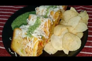 Grilled Paneer Bhurji Sandwich/Healthy Paneer and veggie sandwich