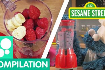 Sesame Street: Fruit Snacks for Kids  | Cookie Monster's Foodie Truck Compilation