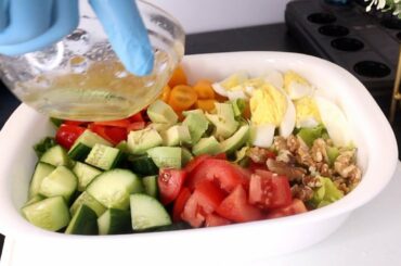 EGG AVOCADO SALAD AND DRESSING! HEALTHY SALAD FOR WEIGHTLOSS AND WEIGHT MAINTAINANCE