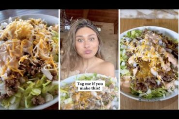 KETO BIG MAC SALAD RECIPE! EASY CHEESEBURGER SALAD AT HOME #shorts