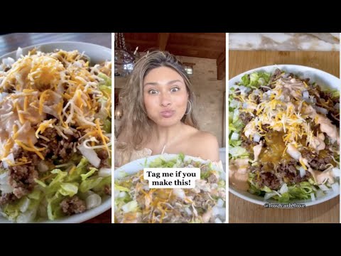 KETO BIG MAC SALAD RECIPE! EASY CHEESEBURGER SALAD AT HOME #shorts KETO BIG MAC SALAD RECIPE! EASY CHEESEBURGER SALAD AT HOME #shorts