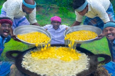 POTATO OMELETTE | BIG Spanish Omelette Recipe Cooking in Indian Village | Egg Recipes | Egg Omelette