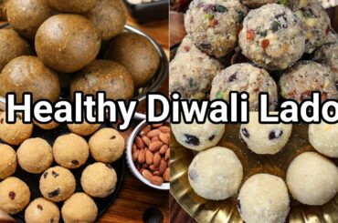 4 Instant Diwali Special Ladoo Recipes | Quick Easy Healthy Laddu Recipes | Instant Deepavali Sweets