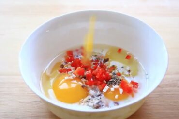 Healthy breakfast l Hide the vegetables in the bread.Breakfast Recipe