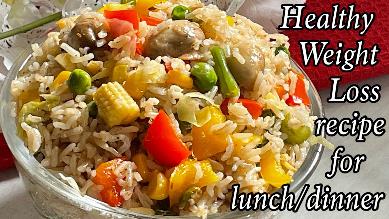 Brown Rice Recipe for Weight Loss | Healthy Rice Recipe for Lunch /Dinner | Weight Loss Recipe Brown Rice Recipe for Weight Loss | Healthy Rice Recipe for Lunch /Dinner | Weight Loss Recipe