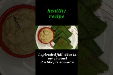 healthy breakfast recipe|Instant oats palak egg dosa #shorts