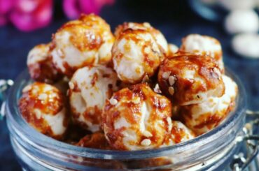 caramelize makhana.healthy snack recipe