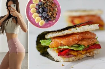 What I eat to be yummy.. like a SUSHI BURGER (Healthy)