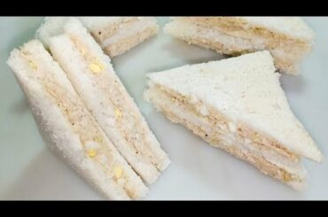 Chicken Mayo Egg Sandwich - Chicken Club Sandwich Recipe - Breakfast Recipe - Cooking with Samra