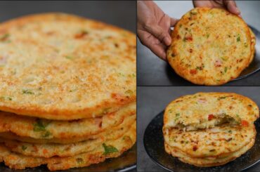 HEALTHY VEGETABLE RICE PANCAKE | DELICIOUS BREAKFAST RECIPE | RICE FLOUR PANCAKE RECIPE | N'Oven