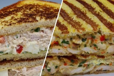 How to make Chicken sandwich recipes in 2 ways/Best spicy chicken Sandwich/quick and easy sandwich