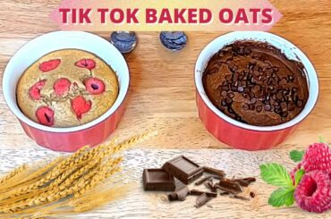 HOW TO MAKE TIKTOK BAKED OATS *VIRAL RECIPE* LOW CALORIE
