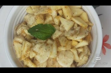 Apple banana salad recipe || Healthy salad || only 2 ingrediants recipes || All in one-RS