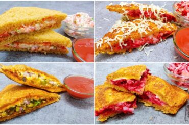 4 Easy, Healthy, Quick and Non-Spicy Sandwich Recipes for kids | The Sunday Kitchen By Priyanka