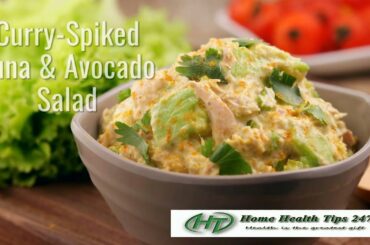Lose Weight Healthy Recipes: Keto Curry Spiked Tuna and Avocado Salad #shorts