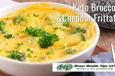 Lose Weight Healthy Recipes: Keto Broccoli and Cheddar Frittatad #shorts
