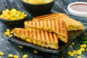 Paneer Corn Capsicum Sandwich | How To Make Tasty And Healthy Paneer Corn Capsicum Sandwich | IMWOW