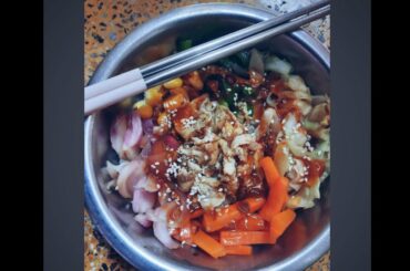 BIBIMBAP|KOREAN RICE BOWL|HEALTHY RECIPE|EASY RECIPE|LUNCH IDEAS |RICE RECIPE|VEGETABLE RECIPE