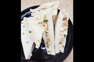 Sandwich Recipe | Vegetable Mayo Sandwich Recipe | Cooking Closet #shorts #youtubeshorts