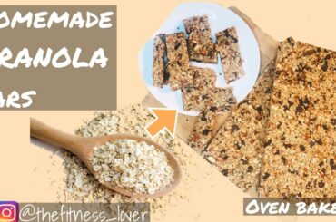 HOMEMADE GRANOLA BARS                                  #GRANOLA BARS #RECIPE #HEALTHYSNACKS