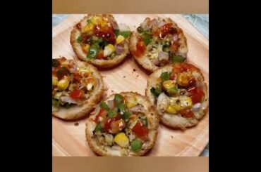 bread pizza/one bite bread/bread recipe/#shorts