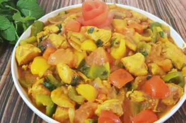 Chinese Chicken Recipe || Boneless chicken & Vegetables fried Recipe || Healthy Lunch Recipe ||