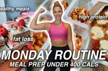 EASY MEAL PREP | Productive Monday Morning, Low Calorie Meals