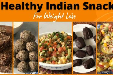 5 Healthy Indian Snack Recipes | Quick & Easy | Biotin Ladoo, Makhana Bars, Pizza Cups, Choco Dates