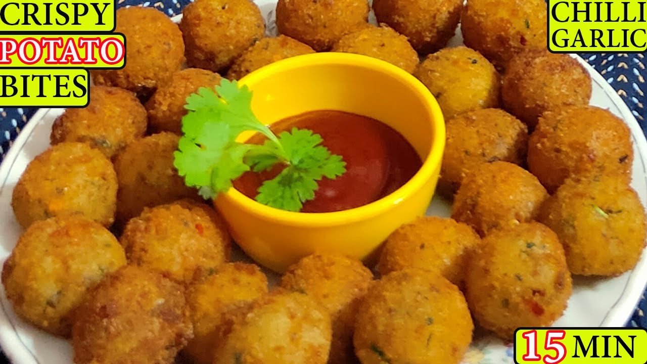 Potato Bites |Crispy Garlic Potato Bites| Potato Snacks Recipe| Potato Recipes| Chilli Potato Recipe Potato Bites |Crispy Garlic Potato Bites| Potato Snacks Recipe| Potato Recipes| Chilli Potato Recipe