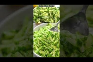 Cucumber Salad | How To Make Healthy And Delicious Salad Recipe | Green salad | Urdu Recipe Tips
